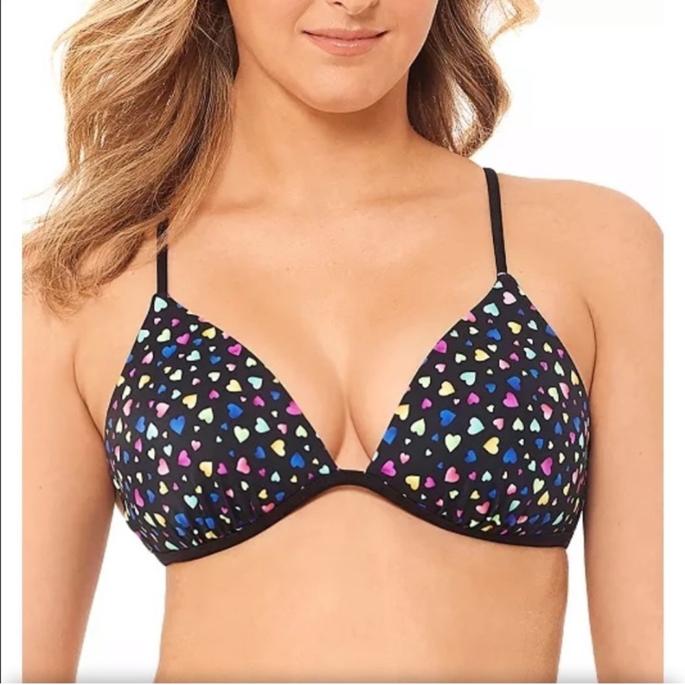 Salt + Cove Confetti Heart bikini top size XL